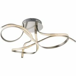 Globo SALADO Deckenleuchte LED Nickel-Matt, 1-flammig