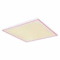 Globo SAMU Deckenpanel LED Weiß, 1-flammig, Fernbedienung, Farbwechsler -LED Leuchten Verkäufe globo samu deckenpanel 48123d1 10