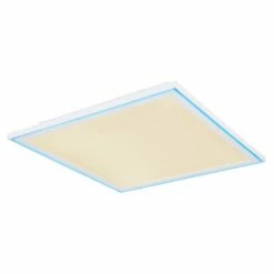 Globo SAMU Deckenpanel LED Weiß, 1-flammig, Fernbedienung, Farbwechsler -LED Leuchten Verkäufe globo samu deckenpanel 48123d1 12