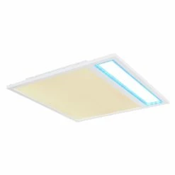 Globo SAMU Deckenpanel LED Weiß, 1-flammig, Fernbedienung, Farbwechsler 25 Globo SAMU Deckenpanel LED Weiß, 1-flammig, Fernbedienung, Farbwechsler -LED Leuchten Verkäufe globo samu deckenpanel 48125d2 11