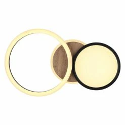 Globo SID Deckenleuchte LED Schwarz, Holzoptik, 1-flammig -LED Leuchten Verkäufe globo sid deckenleuchte 67273 28 2