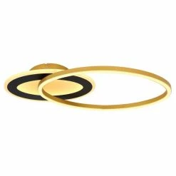 Globo SILLA Deckenleuchte LED Schwarz, Gold, 1-flammig, Fernbedienung 7 Globo SILLA Deckenleuchte LED Schwarz, Gold, 1-flammig, Fernbedienung -LED Leuchten Verkäufe globo silla deckenleuchte 67264 24 2