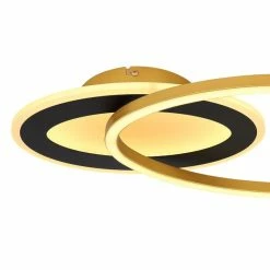 Globo SILLA Deckenleuchte LED Schwarz, Gold, 1-flammig, Fernbedienung 9 Globo SILLA Deckenleuchte LED Schwarz, Gold, 1-flammig, Fernbedienung -LED Leuchten Verkäufe globo silla deckenleuchte 67264 24 4