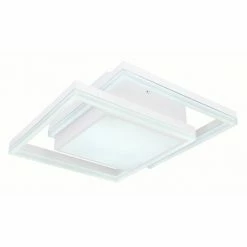 Globo SQUARES Deckenleuchte LED Wei&szlig;, 1-flammig -LED Leuchten Verkäufe globo squares deckenleuchte 67225 24fsh 7