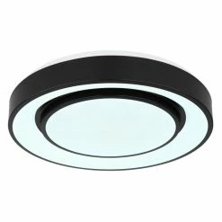 Globo SULLY Deckenleuchte LED Schwarz, 1-flammig, Fernbedienung, Farbwechsler -LED Leuchten Verkäufe globo sully deckenleuchte 41368 24 6