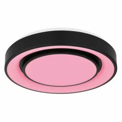 Globo SULLY Deckenleuchte LED Schwarz, 1-flammig, Fernbedienung, Farbwechsler -LED Leuchten Verkäufe globo sully deckenleuchte 41368 24 8