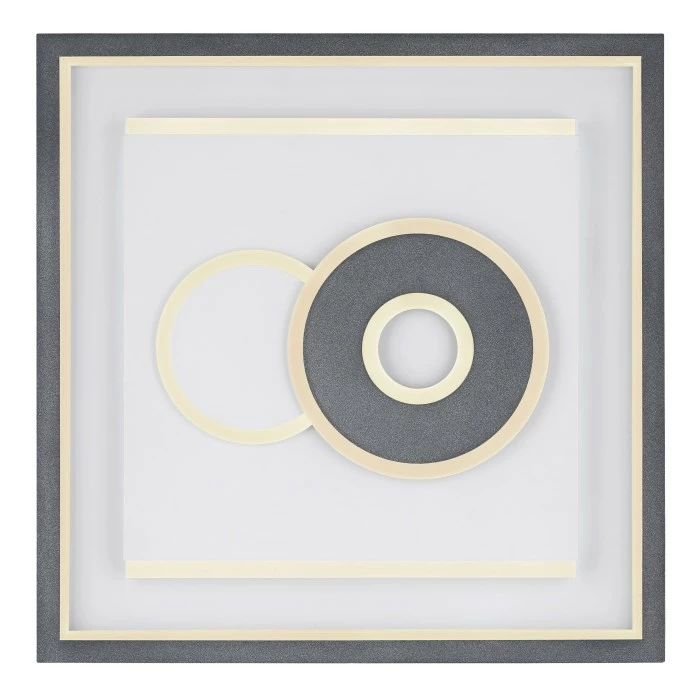 Globo SUNDI Deckenleuchte LED Schwarz, Weiß, 1-flammig, Fernbedienung 4 Globo SUNDI Deckenleuchte LED Schwarz, Weiß, 1-flammig, Fernbedienung – Bild 4