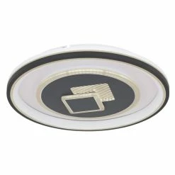 Globo SUNDI Deckenleuchte LED Schwarz, Weiß, 1-flammig, Fernbedienung -LED Leuchten Verkäufe globo sundi deckenleuchte 48454 46 6