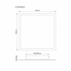 Globo SUZAKU LED Panel Schwarz, 1-flammig -LED Leuchten Verkäufe globo suzaku led panel 416040d2 5
