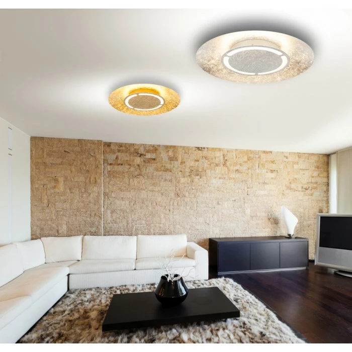 Globo Tabea Deckenleuchte LED Gold, 1-flammig 2 Globo Tabea Deckenleuchte LED Gold, 1-flammig – Bild 2