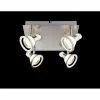 Globo TAKIRO Deckenstrahler LED Nickel-Matt, 4-flammig