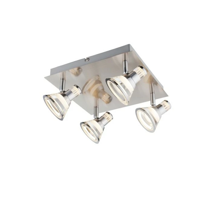 Globo TAKIRO Deckenstrahler LED Nickel-Matt, 4-flammig 4 Globo TAKIRO Deckenstrahler LED Nickel-Matt, 4-flammig – Bild 4