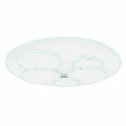 Globo TARABINA Deckenleuchte LED Wei&szlig;, 1-flammig, Fernbedienung -LED Leuchten Verkäufe globo tarabina deckenleuchte 48279 80 6