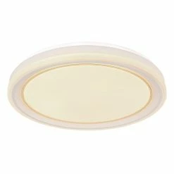 Globo TEBBY Deckenleuchte LED Weiß, 1-flammig, Fernbedienung