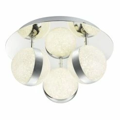 Globo TOBIAS Deckenleuchte LED Chrom, 3-flammig