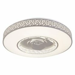 Globo TONARA Deckenleuchte LED Weiß, 1-flammig, Fernbedienung