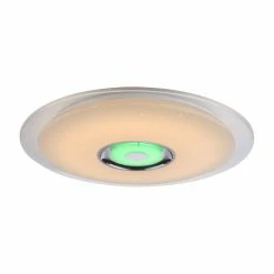 Globo TUNE Deckenleuchte LED Wei&szlig;, 2-flammig, Fernbedienung, Farbwechsler -LED Leuchten Verkäufe globo tune deckenleuchte 41341 36 19