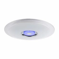 Globo TUNE Deckenleuchte LED Wei&szlig;, 2-flammig, Fernbedienung, Farbwechsler -LED Leuchten Verkäufe globo tune deckenleuchte 41341 36 7