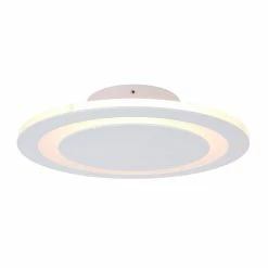 Globo UFO Deckenleuchte LED Wei&szlig;, 1-flammig