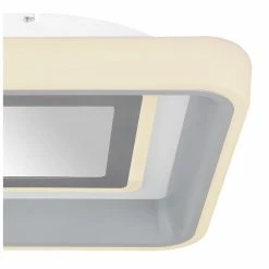 Globo ULLY Deckenleuchte LED Weiß, 1-flammig, Fernbedienung, Farbwechsler -LED Leuchten Verkäufe globo ully deckenleuchte 48026sh 10