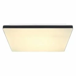 Globo ULLY Deckenpanel LED Schwarz, Weiß, 1-flammig, Fernbedienung, Farbwechsler -LED Leuchten Verkäufe globo ully deckenpanel 48025bsh 2