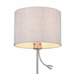 Globo UMBRELLA Stehleuchte LED Nickel-Matt, 2-flammig -LED Leuchten Verkäufe globo umbrella stehleuchte 15185 2s 4