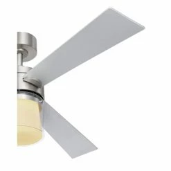 Globo VERLOSA Deckenventilator LED Nickel-Matt, 1-flammig, Fernbedienung -LED Leuchten Verkäufe globo verlosa deckenventilator 03642 4