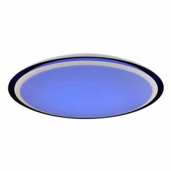 Globo XAVER Deckenleuchte LED Schwarz, Weiß, 2-flammig, Fernbedienung, Farbwechsler -LED Leuchten Verkäufe globo xaver deckenleuchte 41359 40rgbsh 7