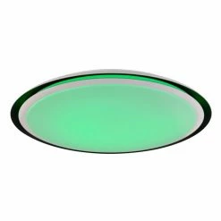 Globo XAVER Deckenleuchte LED Schwarz, Weiß, 2-flammig, Fernbedienung, Farbwechsler -LED Leuchten Verkäufe globo xaver deckenleuchte 41359 40rgbsh 9