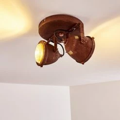 Hofstein Glostrup Deckenleuchte LED Rostfarben, 2-flammig -LED Leuchten Verkäufe glostrup deckenleuchte h3293881 do1 17