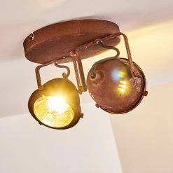 Hofstein Glostrup Deckenleuchte LED Rostfarben, 2-flammig -LED Leuchten Verkäufe glostrup deckenleuchte h3293881 do1 6