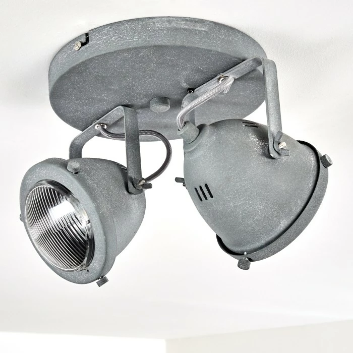 Hofstein Glostrup Deckenleuchte LED Grau, 2-flammig 9 Hofstein Glostrup Deckenleuchte LED Grau, 2-flammig – Bild 9