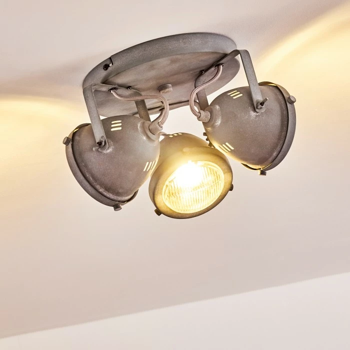 Hofstein Glostrup Deckenleuchte LED Grau, 3-flammig 4 Hofstein Glostrup Deckenleuchte LED Grau, 3-flammig – Bild 4