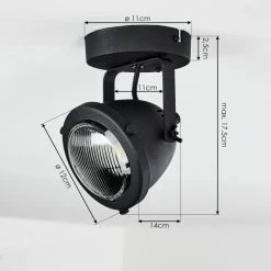 Hofstein Glostrup Deckenleuchte LED Schwarz, 1-flammig -LED Leuchten Verkäufe glostrup deckenleuchte h3381144 3