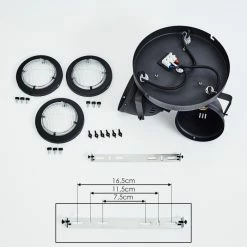 Hofstein Glostrup Deckenleuchte LED Schwarz, 3-flammig 18 Hofstein Glostrup Deckenleuchte LED Schwarz, 3-flammig -LED Leuchten Verkäufe glostrup deckenleuchte h3381182 6