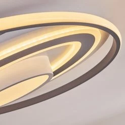 Hofstein Goro Deckenleuchte LED Grau, Weiß, 1-flammig, Fernbedienung -LED Leuchten Verkäufe goro deckenleuchte h3383452 10