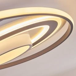 Hofstein Goro Deckenleuchte LED Grau, Weiß, 1-flammig, Fernbedienung -LED Leuchten Verkäufe goro deckenleuchte h3383452 5