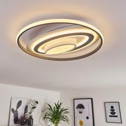 Hofstein Goro Deckenleuchte LED Grau, Weiß, 1-flammig, Fernbedienung -LED Leuchten Verkäufe goro deckenleuchte h3383452 6