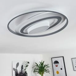 Hofstein Goro Deckenleuchte LED Grau, Weiß, 1-flammig, Fernbedienung -LED Leuchten Verkäufe goro deckenleuchte h3383452 9