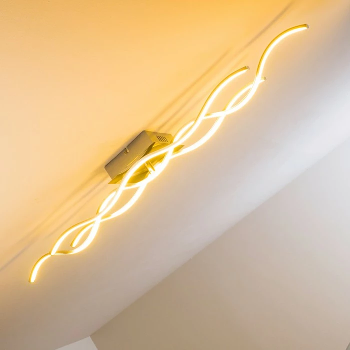 Hofstein Grant Deckenleuchte LED Nickel-Matt, 1-flammig 12 Hofstein Grant Deckenleuchte LED Nickel-Matt, 1-flammig – Bild 12