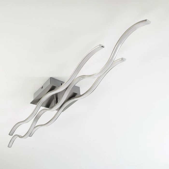 Hofstein Grant Deckenleuchte LED Nickel-Matt, 1-flammig 14 Hofstein Grant Deckenleuchte LED Nickel-Matt, 1-flammig – Bild 14