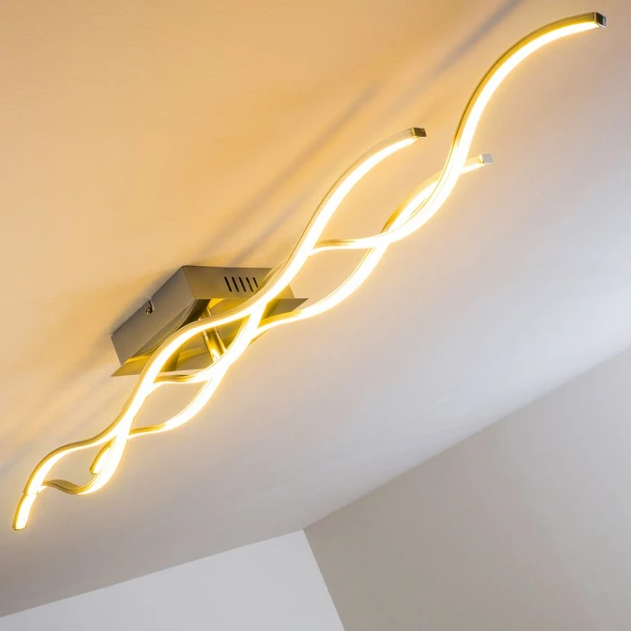 Hofstein Grant Deckenleuchte LED Nickel-Matt, 1-flammig 16 Hofstein Grant Deckenleuchte LED Nickel-Matt, 1-flammig – Bild 16