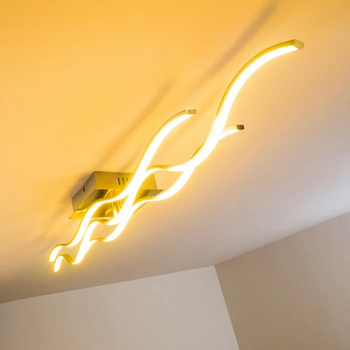 Hofstein Grant Deckenleuchte LED Nickel-Matt, 1-flammig 18 Hofstein Grant Deckenleuchte LED Nickel-Matt, 1-flammig – Bild 18