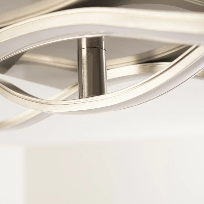 Hofstein Grant Deckenleuchte LED Nickel-Matt, 1-flammig 4 Hofstein Grant Deckenleuchte LED Nickel-Matt, 1-flammig – Bild 4