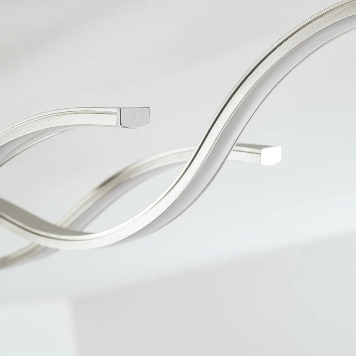 Hofstein Grant Deckenleuchte LED Nickel-Matt, 1-flammig 5 Hofstein Grant Deckenleuchte LED Nickel-Matt, 1-flammig – Bild 5