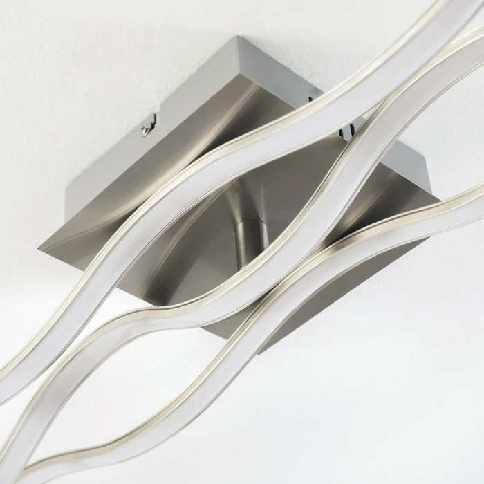 Hofstein Grant Deckenleuchte LED Nickel-Matt, 1-flammig 8 Hofstein Grant Deckenleuchte LED Nickel-Matt, 1-flammig – Bild 8