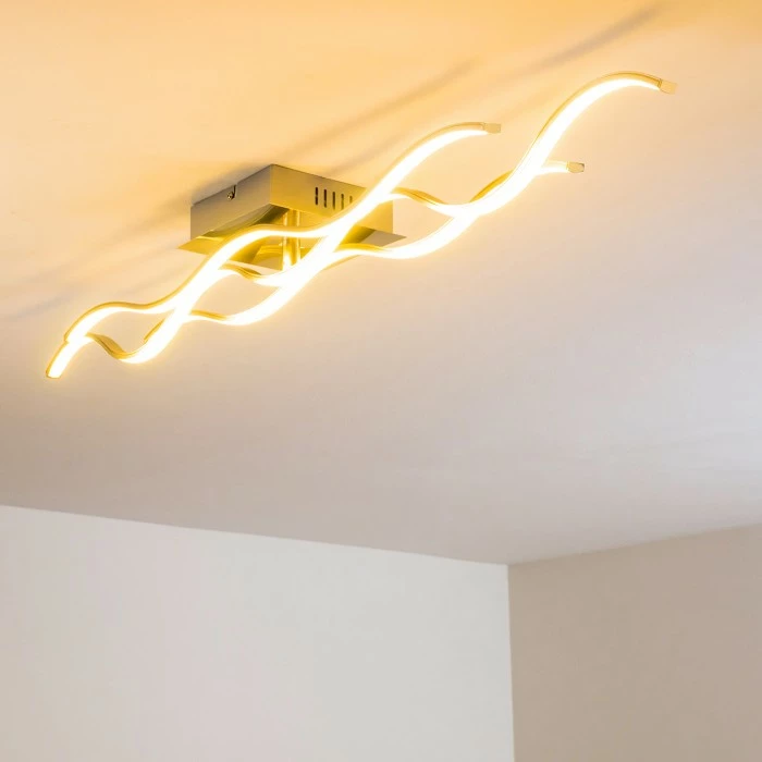 Hofstein Grant Deckenleuchte LED Nickel-Matt, 1-flammig 9 Hofstein Grant Deckenleuchte LED Nickel-Matt, 1-flammig – Bild 9