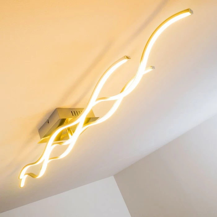 Hofstein Grant Deckenleuchte LED Nickel-Matt, 1-flammig 10 Hofstein Grant Deckenleuchte LED Nickel-Matt, 1-flammig – Bild 10