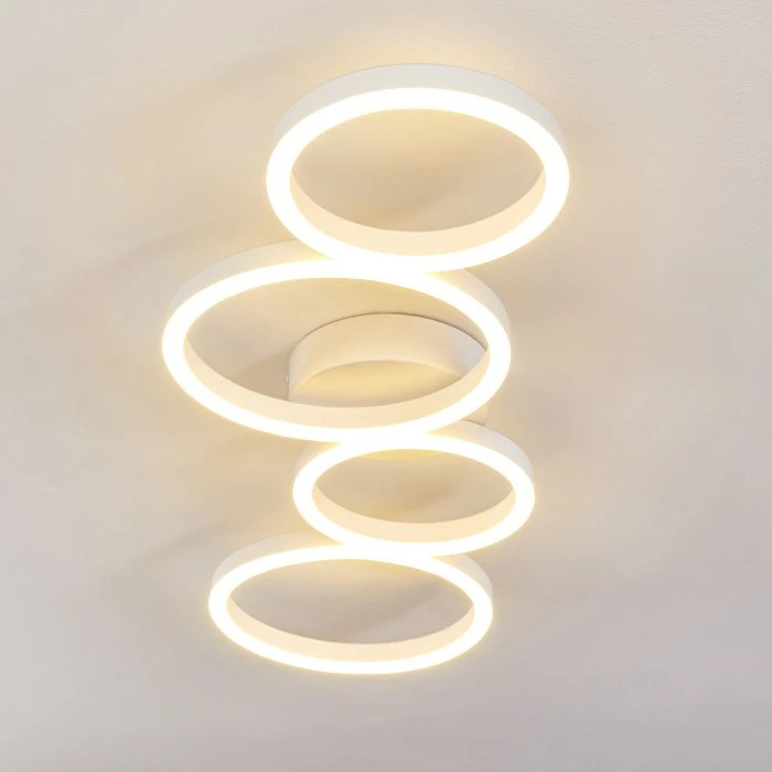 Hofstein Grasse Deckenleuchte LED Weiß, 1-flammig 7 Hofstein Grasse Deckenleuchte LED Weiß, 1-flammig – Bild 7