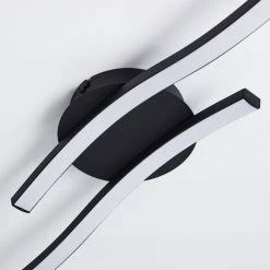 Hofstein Grossari Deckenleuchte LED Schwarz, 2-flammig -LED Leuchten Verkäufe grossari deckenleuchte h3380918 1